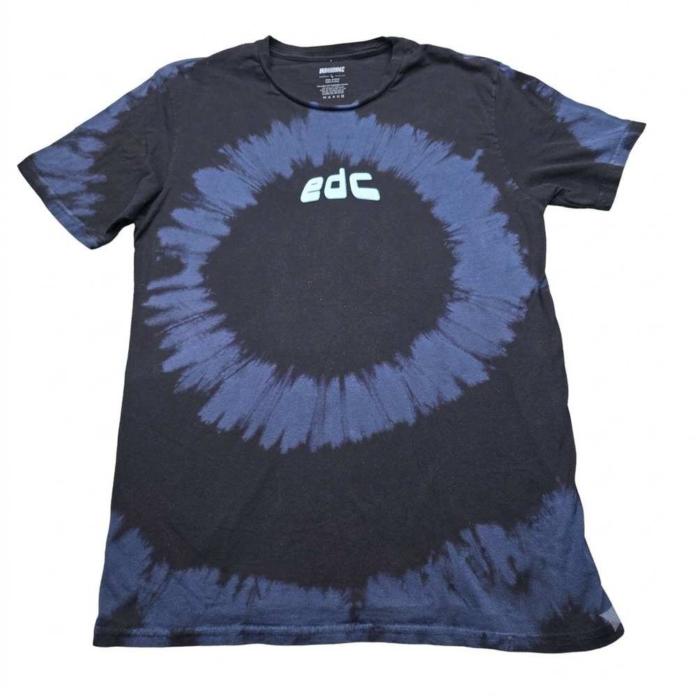 Insomniac EDC Orlando 2022 T Shirt Mens L Electric Daisy Carnival Tie Dye Black